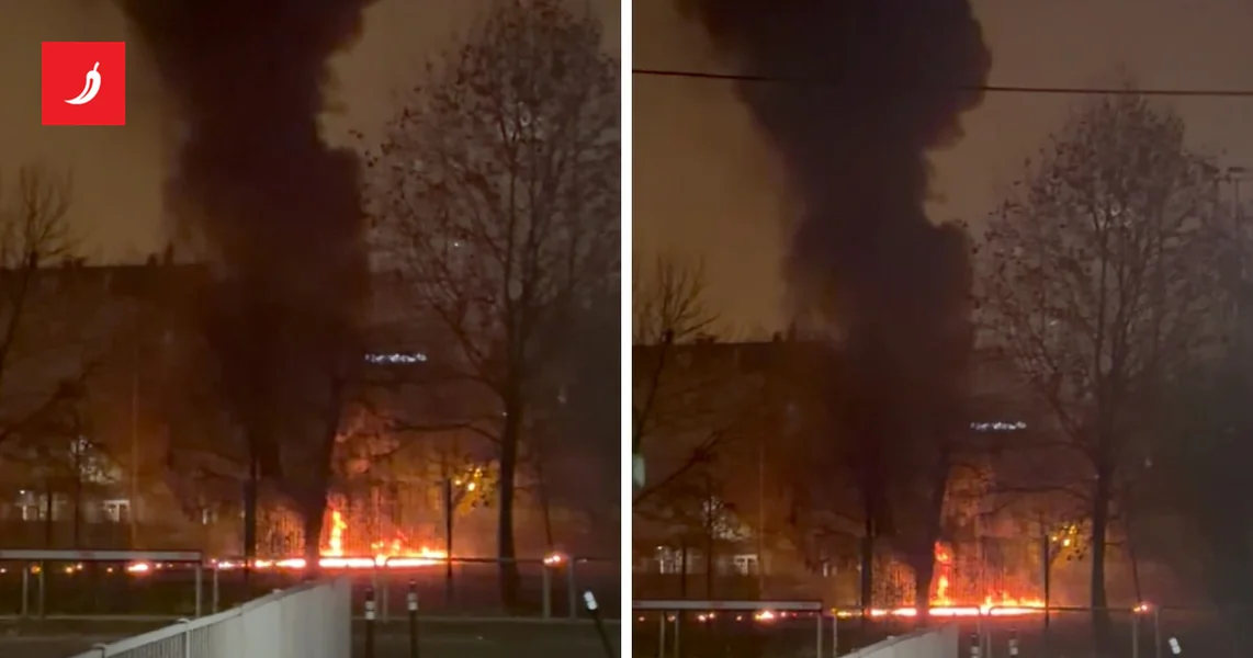 VIDEO PETARDA PRIVEZANA ZA KANISTAR IZAZVALA JAKU EKSPLOZIJU I POŽAR NA IGRALIŠTU