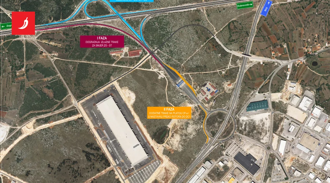 Za sedam dana počinju radovi na čvoru Split, očekuje se pojačan promet