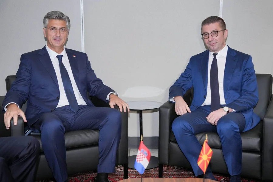 Hristijan Mickoski se sreo sa Plenkovićem u Njujorku - Nova Makedonija