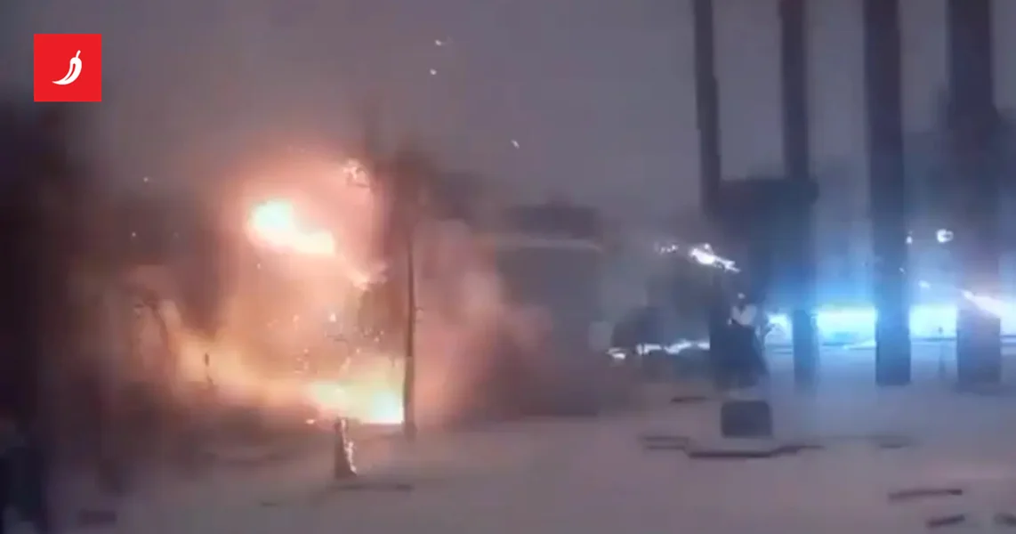 VIDEO Ruski dron pogodio dečje igralište kod spomenika Stepanu Bandere