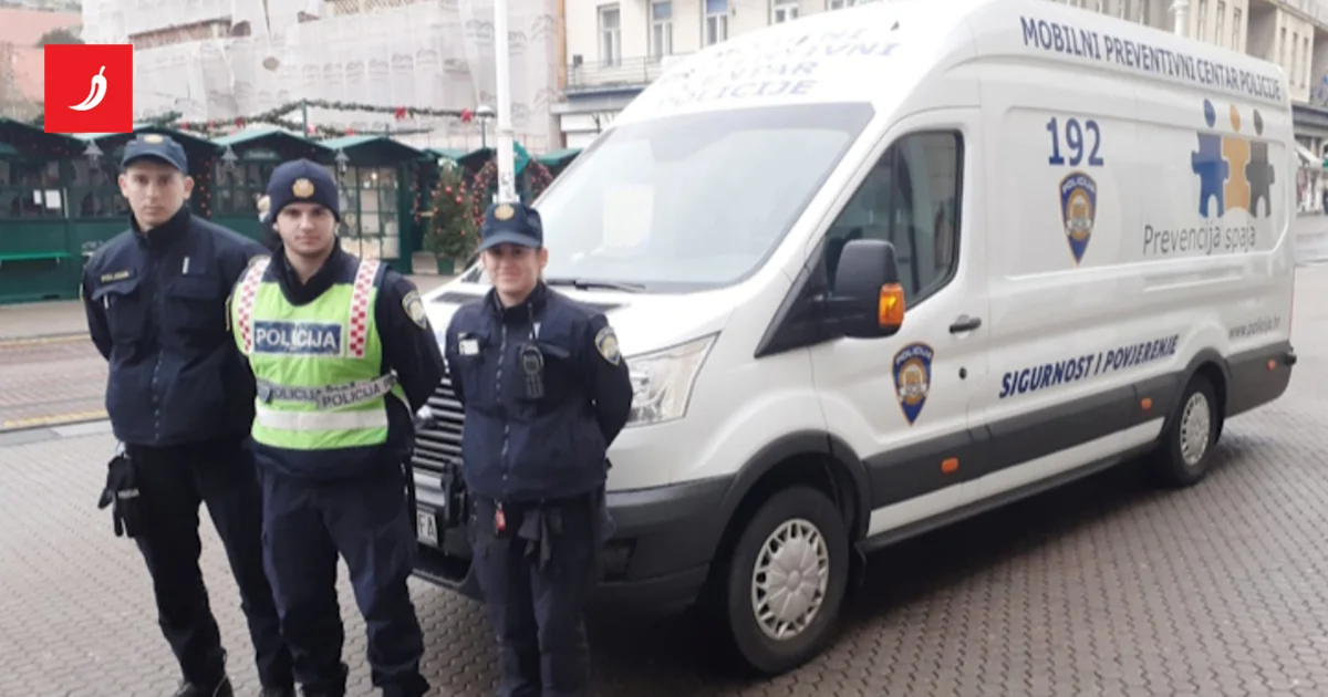 Policija postavila mobilni preventivni centar na glavni zagrebački trg