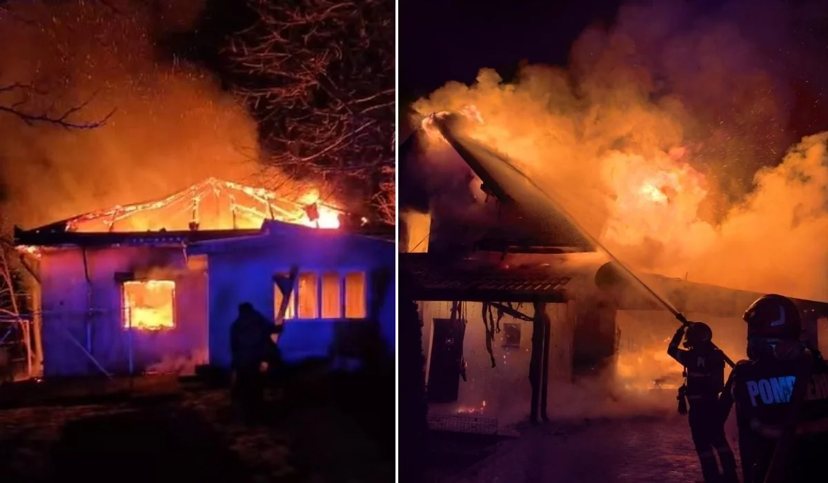 Dve kuće iz Botoșani-a uništene požarima, drugi dan Božića. Vatrogasci su intervenisali više od sat vremena