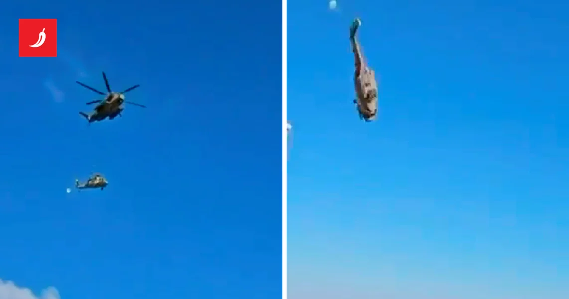 Video: Helikopter nosio izraelski Black Hawk. Remeni su popustili, Black Hawk pao.