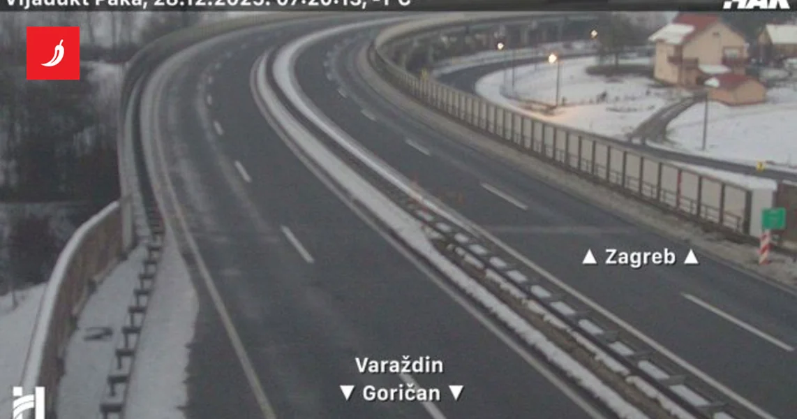 Ceste su mokre, moguća i poledica