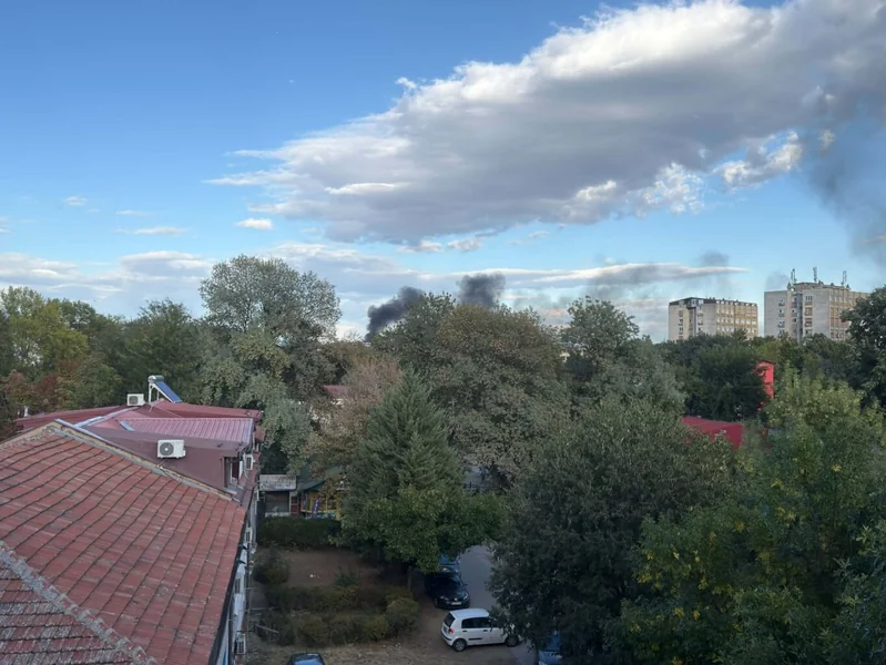 VIDEO: Požar u Autokomandi, diže se gust crni dim - Nova Makedonija