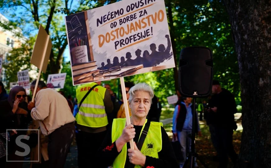 Protest nastavnika u Sarajevu: "Problem se ne rješava ignorisanjem!"