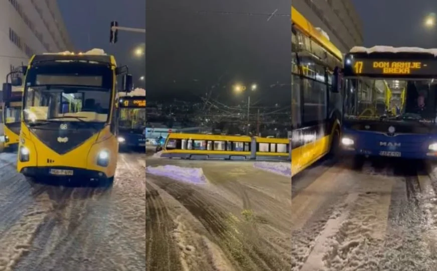 Kolaps na Skenderiji: Ne rade tramvaji prema Baščaršiji, trolejbuski saobraćaj obustavljen