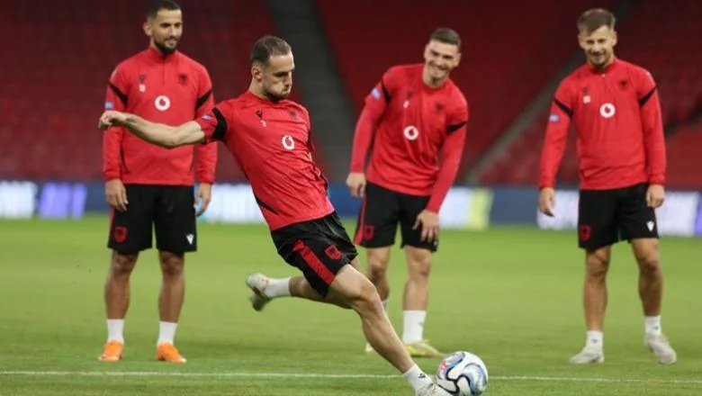 UEFA Nations League / Albanija-San Marino, nacionalni tim izvodi poslednju vežbu, ima još jednu promenu na spisku