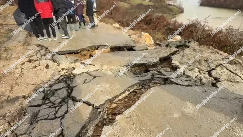 Pogradec / Jaka kiša uzrokuje klizanje puta u Dardhasu, nepremostivo za vozila i pešake