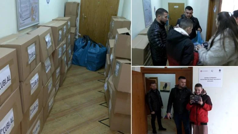 Novogodišnje proslave u Kukesu, porodice u potrebi i deca sa posebnim potrebama iznenađeni darovima! Biznismen: simbolične pakete, ali sa velikim srcem (VIDEO)