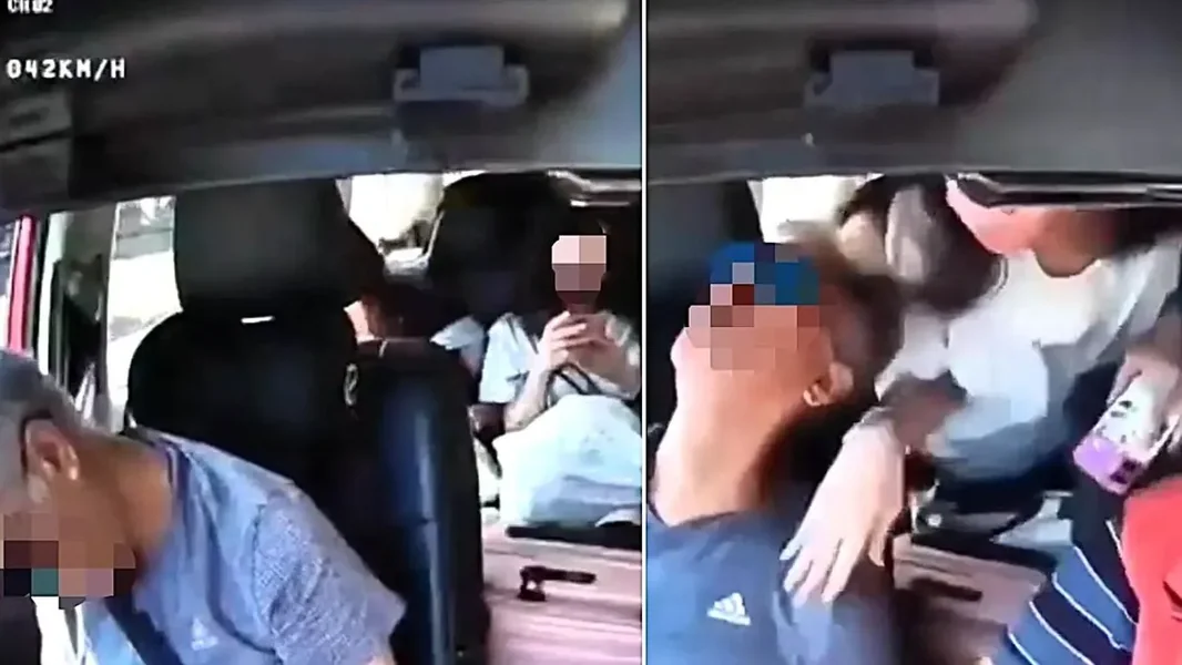 Vozač se onesvestio, putnici su pokušali da upravljaju vankontrolnim taksijem - video