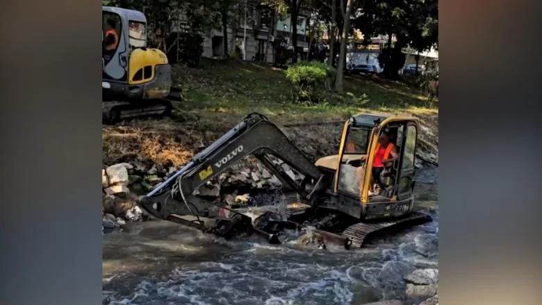 Na pragu jesenskih padavina, Opština Tirana čisti reku Lana i upozorava zagađivače: Prekršioci će biti kažnjeni (VIDEO)