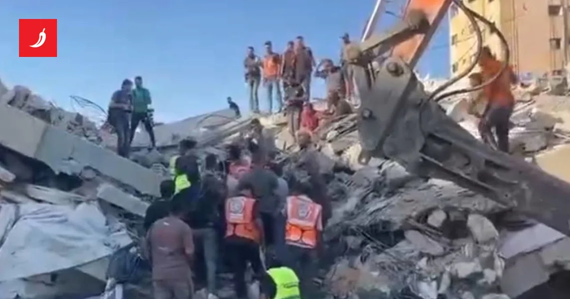 Video u Gazi se urušila zgrada sa raseljenim porodicama, među poginulima četvoro dece