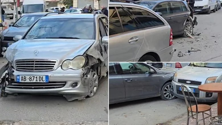 Višestruka saobraćajna nezgoda u Vlorë! Sudarilo se šest vozila, nema povređenih (VIDEO)