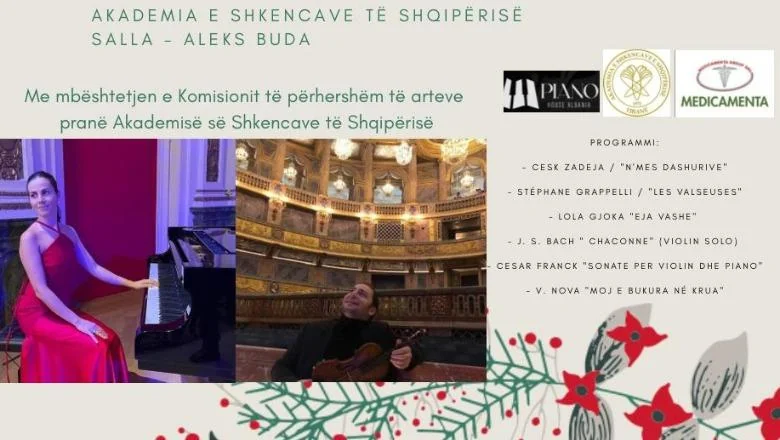 Koncert recital za klavir i violinu u Akademiji nauka