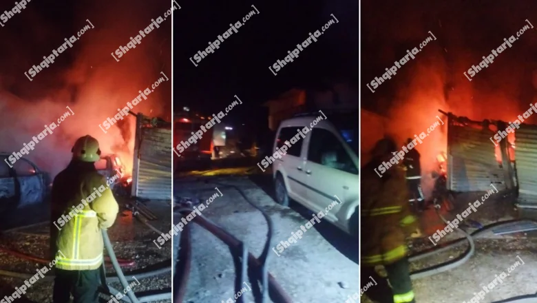 Librazhd/ Pozar razorio kiosk i dva vozila, sumnja se na namerno paljenje - Shqiptarja.com