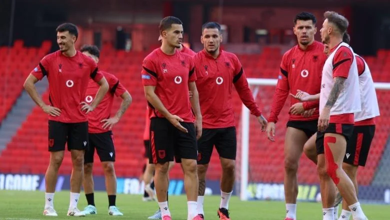 Liga nacija, reprezentacija završava pripreme za meč protiv Belorusije na stadionu 'Air Albania' - Shqiptarja.com