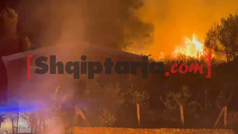 Zemlja nema mira! Požar u Manati preti kućama, situacija i u Peqinu i Kruji (VIDEO)