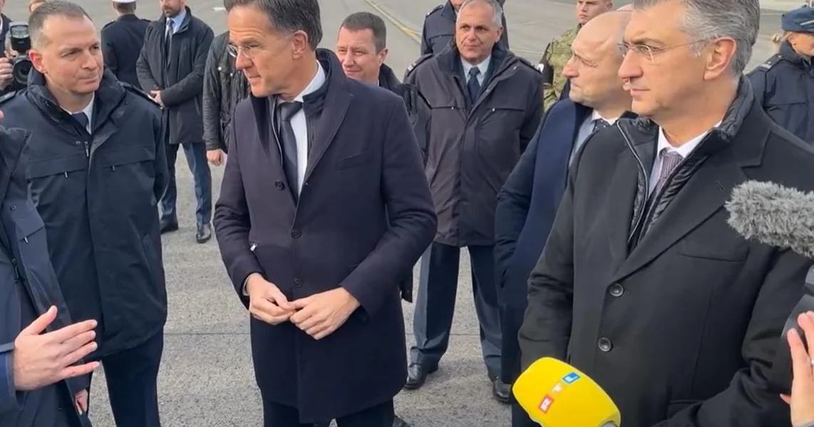 VIDEO Generalni sekretar NATO-a u Hrvatskoj: Razgledao je Vojarnu na Plesu