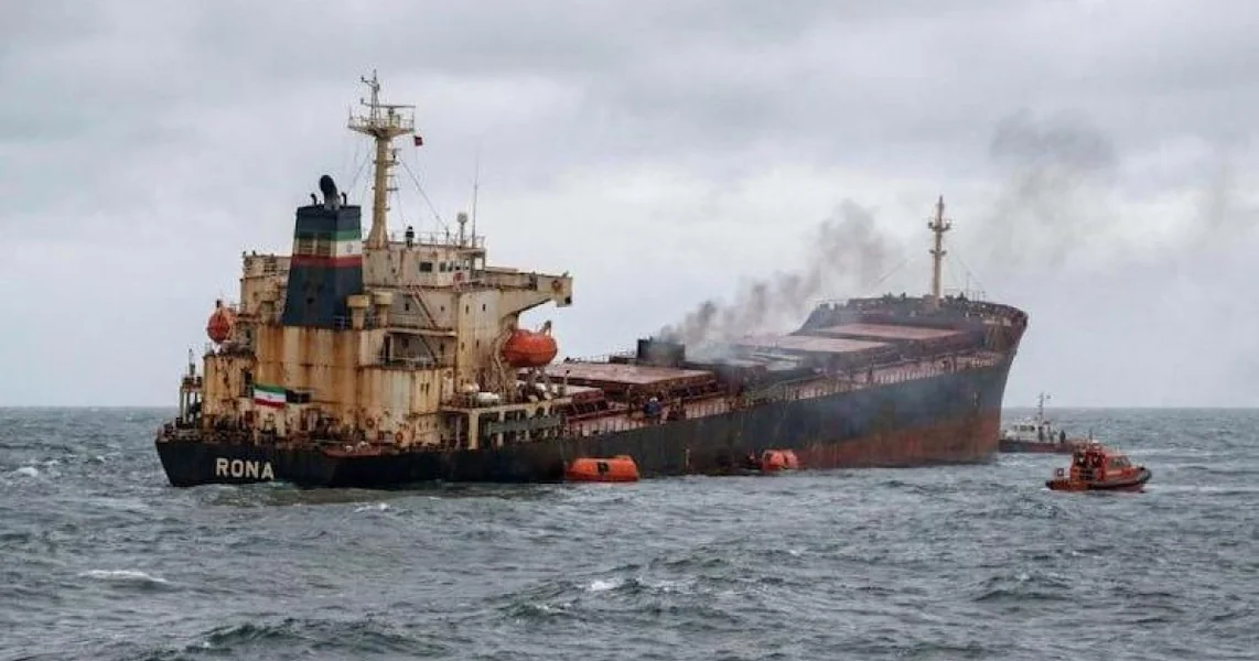 Jedan iranski brod, osumnjičen da je prevozio oružje, potonuo je u Kaspijskom moru