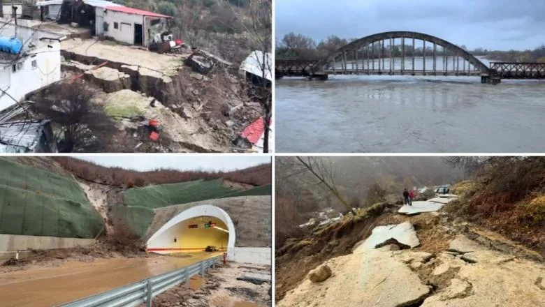 Loše vreme: Vjosa izlazi iz korita kod Mifolita, 13 porodica evakuisana! Poplave i u Pogradecu, klizanje kamenja na deonici Qukës-Qafë Plloçë