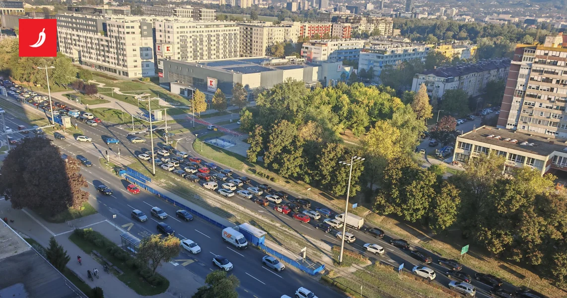 VIDEO I FOTO Kolone na jednom od ključnih saobraćajnih pravaca u Zagrebu