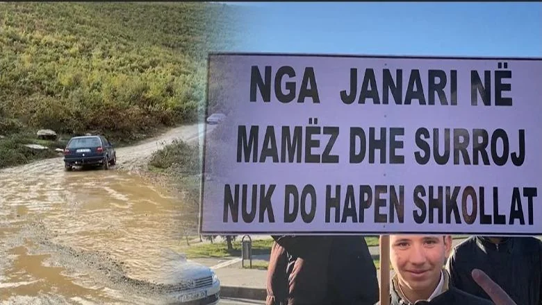 Protest u Kukesu, stanovnici: Drzava uzima 70 miliona evra prihoda od mine Mamezit i ne asfaltira put! Bojkotovaćemo škole!