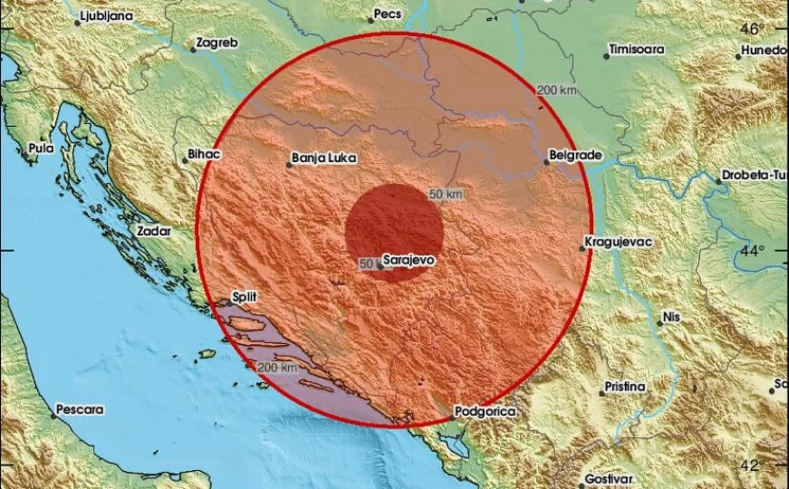 Zemljotres u BiH: Tlo se zatreslo, podrhtavanje osjetili brojni građani
