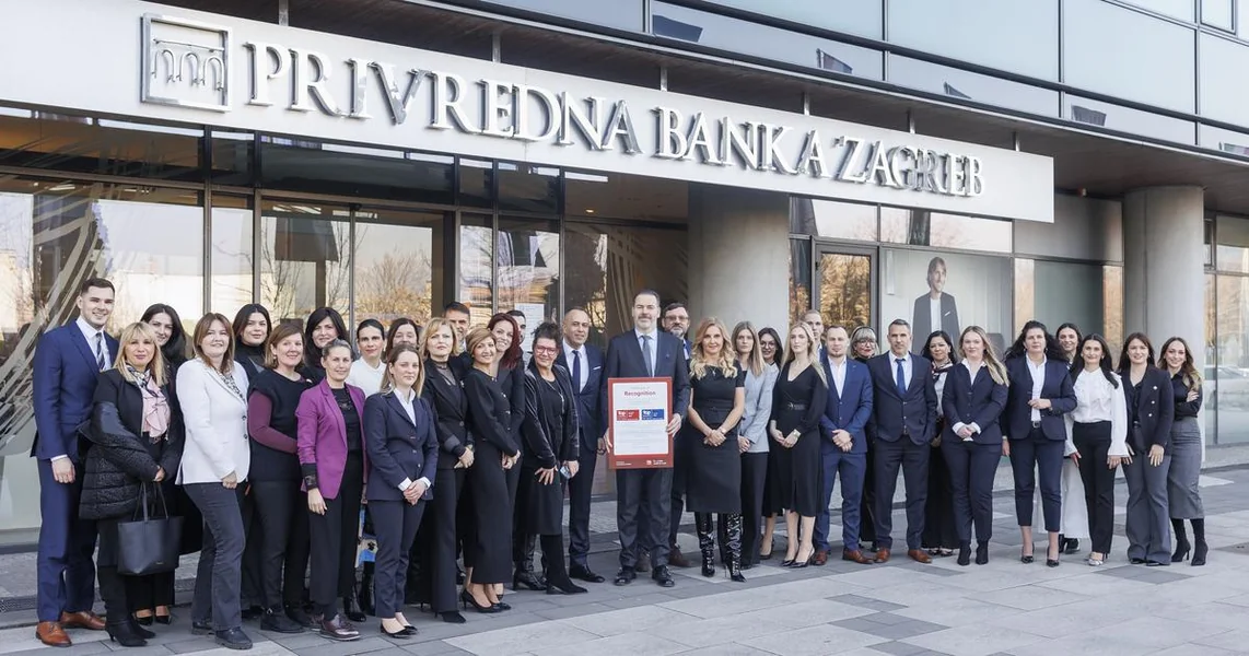 PBZ dobitnik sertifikata Top Employer Hrvatska za 2026. godinu