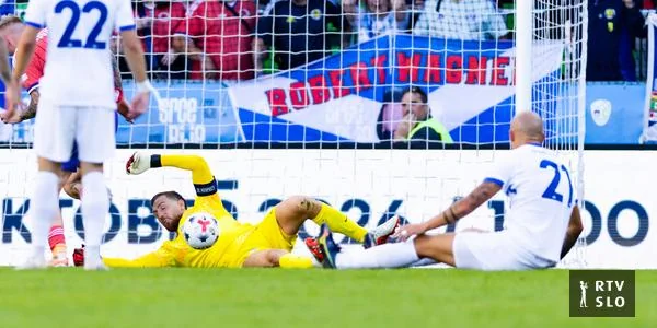 Oblak spasio Sloveniju, koja je protiv Škotske igrala samo prvih pola časa