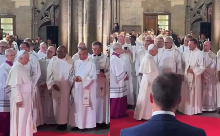 Protokol ili nešto drugo? Papa Lav XIV tokom posete Francuskoj zaobišao tamnoputog svećenika