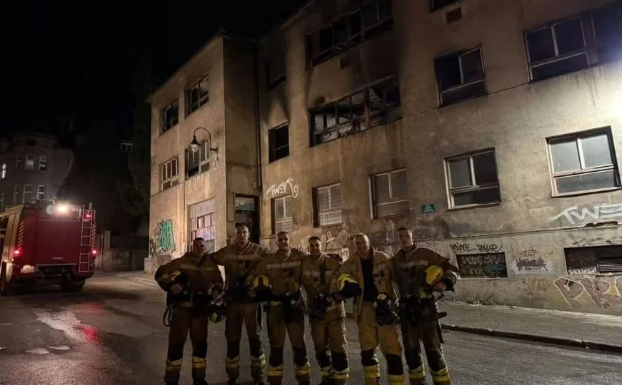 Sarajevski vatrogasci spasili osobu iz požara: "Nijedan objekat ne vrijedi kao ljudski život"