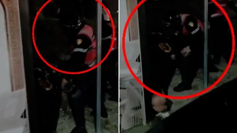 Protesti/ Nasilno pretukao građanina gumenom palicom, Policija: suspendovan je službenik posebne snage 'Šqiponja'! Pet policajaca povređeno od bacanja kamenja i molotovljevih bombi, istraga povrede oka 28-godišnjeg - Shqiptarja.com