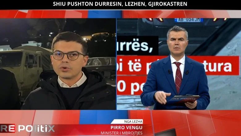 Poplave u zemlji/ Ministar Pirro Vengu za Report TV: Situacija u Gjirokasteru kritična! Drinska kaskada stabilna! Nema problema na nasipima - Shqiptarja.com