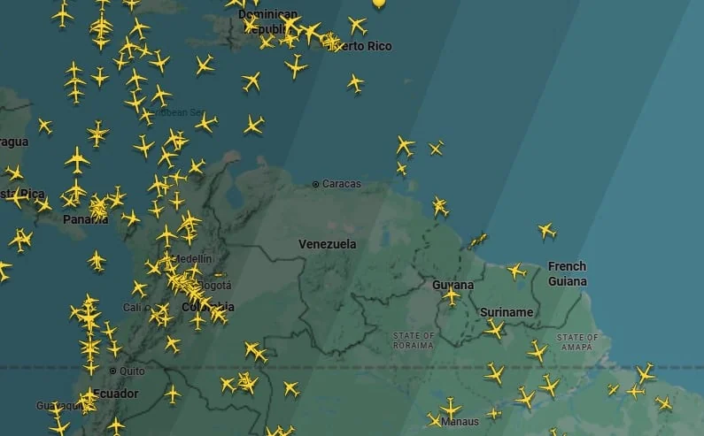 Ovako izgleda nebo iznad Venecuele nakon što su eksplozije pogodile glavni grad