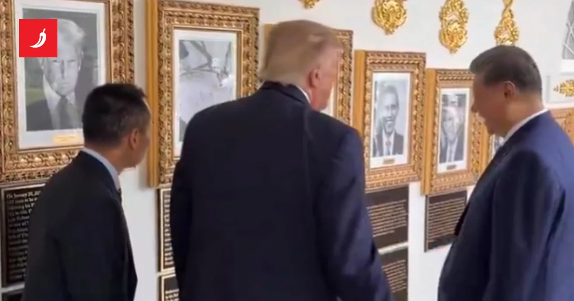 VIDEO Xi prasnuo u smeh kad mu je Trump pokazao Bidenov portret