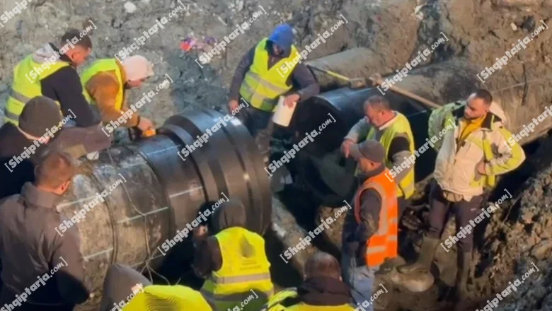 Pos 5 dana bez vode, počinje snabdevanje u zoni Lungomare u Vlorë, ostatak popodne! Popravka kvara cevovoda Ujësjellës-Kanalizime