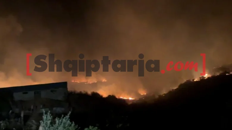 Zemlja se ne nalazi mir: požar u selu Kotë kod Selenice! Nekoliko kuća u opasnosti od plamenova (VIDEO)