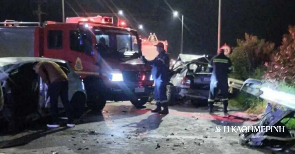 Jedna mrtva osoba i dve povređene u saobraćajnoj nesreći na Starom državnom putu Patras-Pyrgos