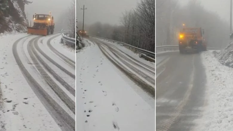 Vraćaju se snežne padavine na jugoistoku zemlje, deonica Boboshticë-Dardhë je razjašnjena (VIDEO) - Shqiptarja.com