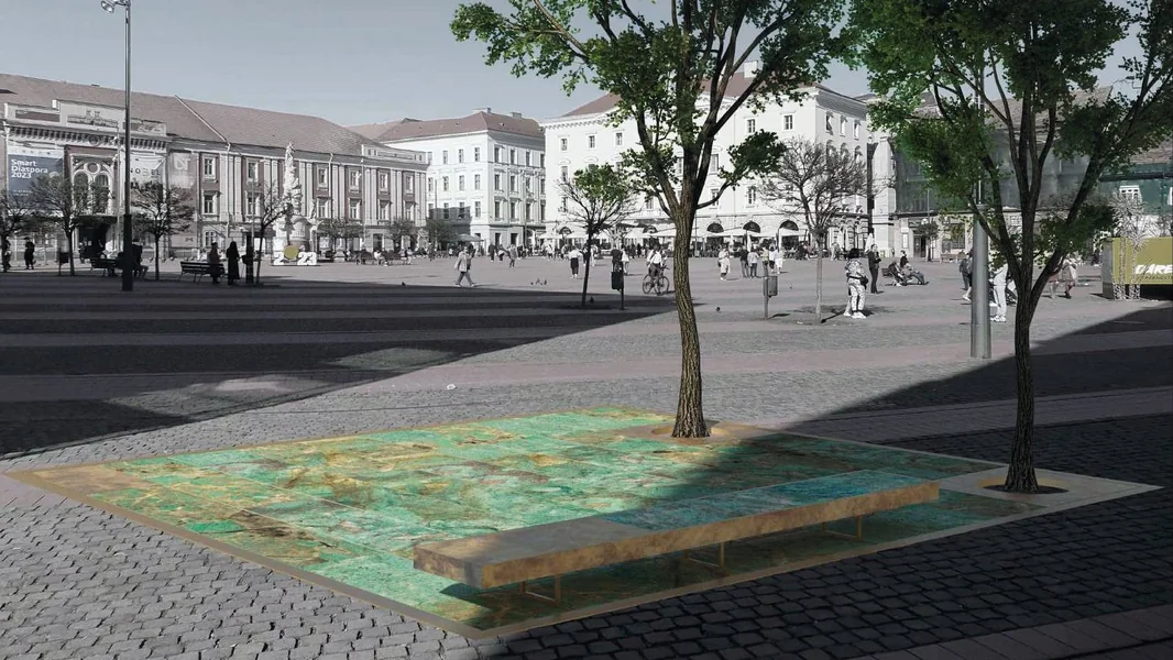 Granit tirkizne boje iz Irana za Trasej Revolucije u Temišvaru: „Imali smo uzorke i iz Brazila”