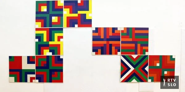 Drago Hrvacki, predstavnik geometrijizma, i umetnica Ana Čavić u centru programa MGLC-ja