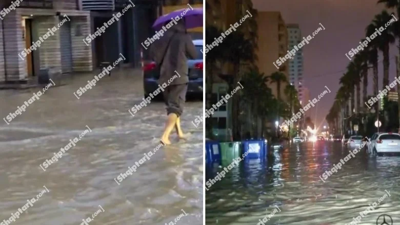Loše vreme / Poplavljene su ulice kod stadiona i kod Vollga u Draču, poteškoće u saobraćaju (VIDEO)