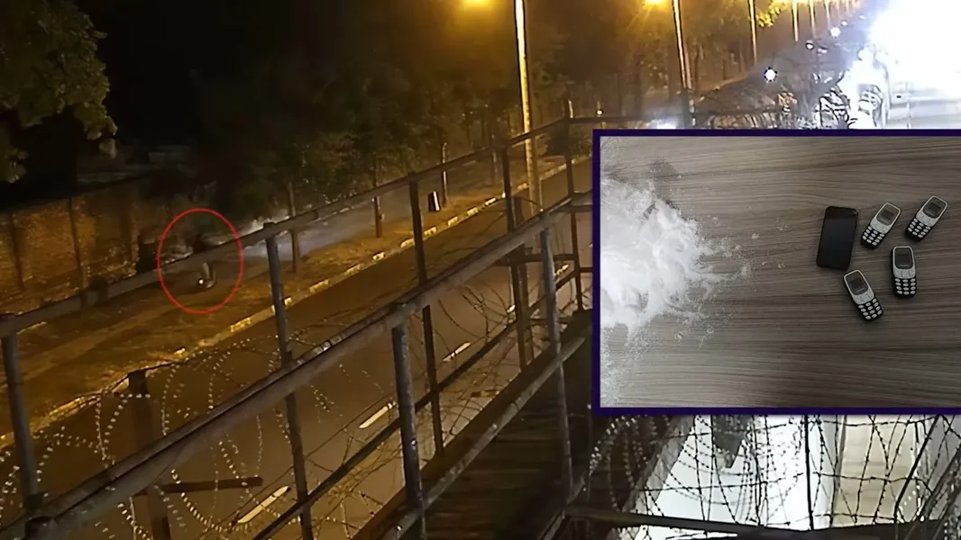 U zatvoru na Kozma ulici bačen paket pun soli sa 5 mobilnih telefona i SIM karticama – video