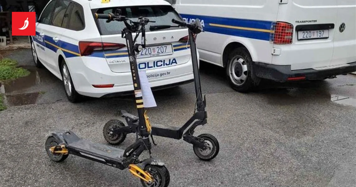 Prebrz romobil oduzet maloletniku koji nije nosio kacigu