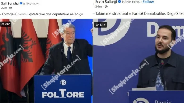 FOTOLAJM/ Salianji pobedio Berishu u online duelu, četiri puta više gledalaca nego lider PD-a