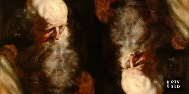 Pronađena retka Rubensova studija muškarca, kod kojeg je u bradi nacrtano žensko lice