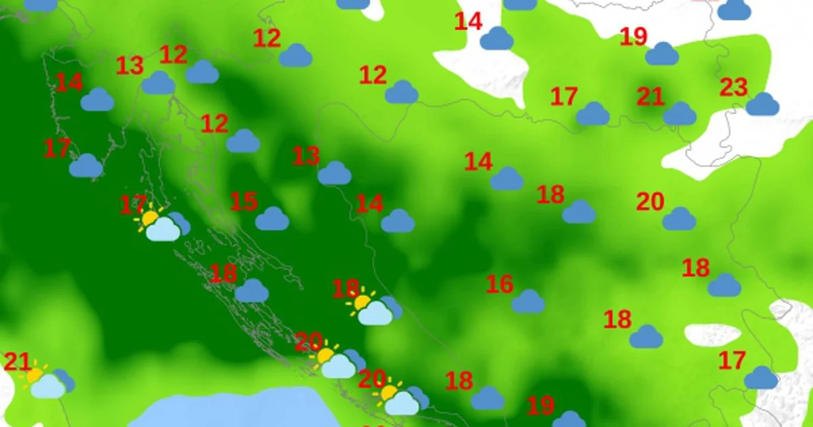FOTO Obilna kiša, temperature idu dole za 10-ak stepeni: Evo kad stiže promena vremena