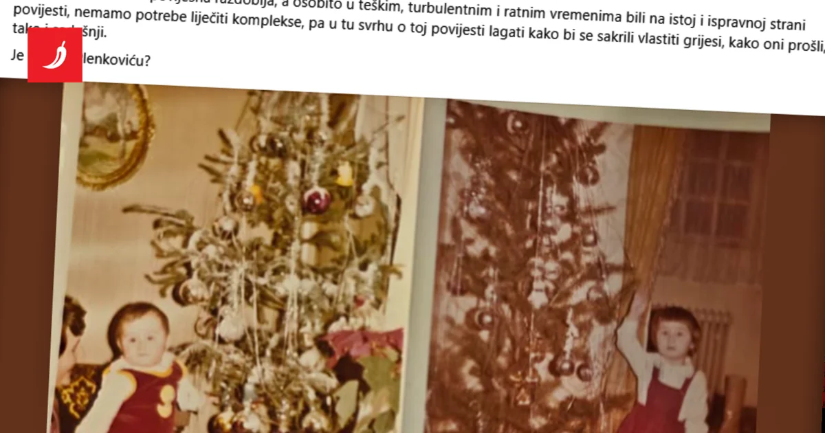 Dalija Orešković: Ko je mogao zamisliti lani da će Božić slaviti partizani? Evo odgovora