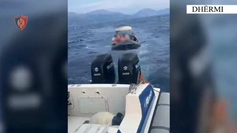 Dhermi/ Gomona doživela kvar, Granična policija spasi 5 osoba koje su bile u opasnosti da se utope (VIDEO)